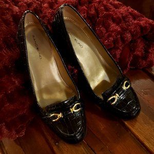 Bandolino Black Croc-like Heels